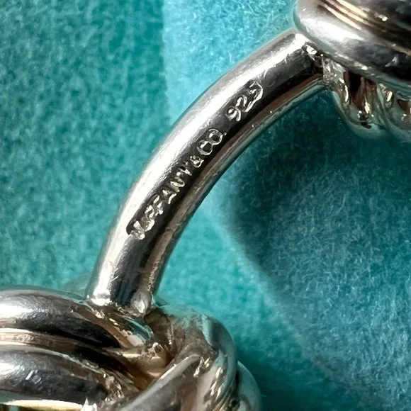 Vintage Tiffany's Double Knot 925 Sterling Silver Mens/Ladies Cuff Links